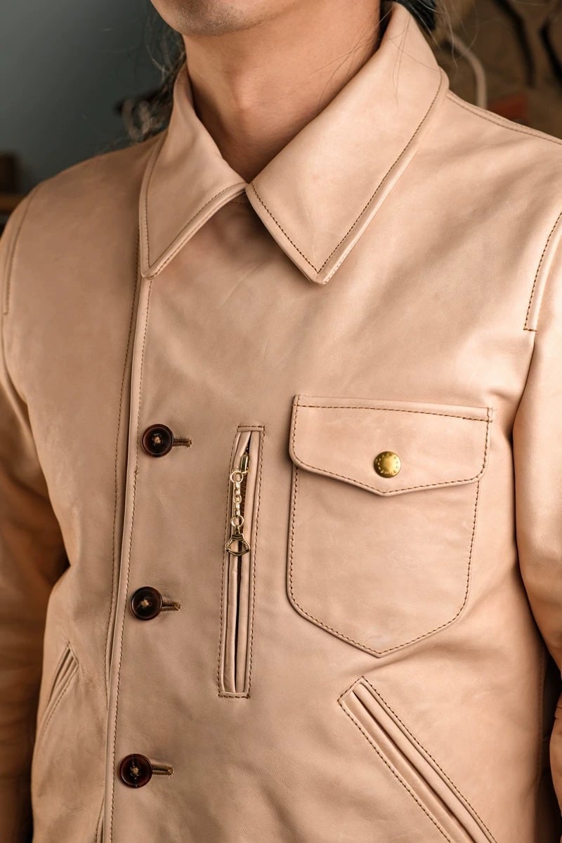 Car Coat — 1940s Horsehide