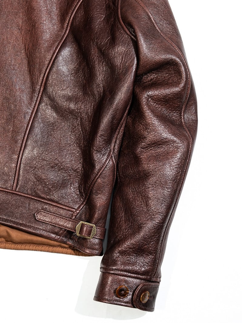 MENDOZA Vintage Grain Single Riders — Dark Brown Goatskin