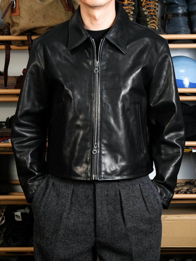 Wide Pattern 1930s Remake — Oil-Wax Calfskin