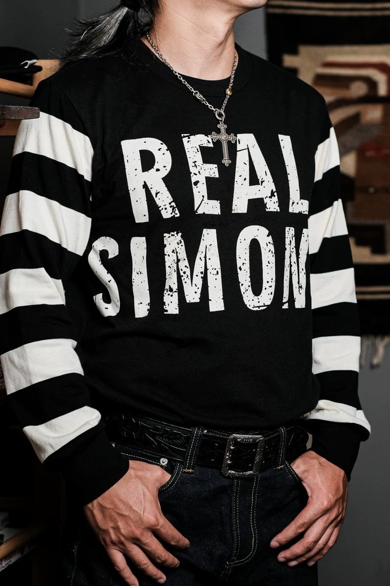 ボーダー 長袖Tシャツ 囚人/プリズナー コットン