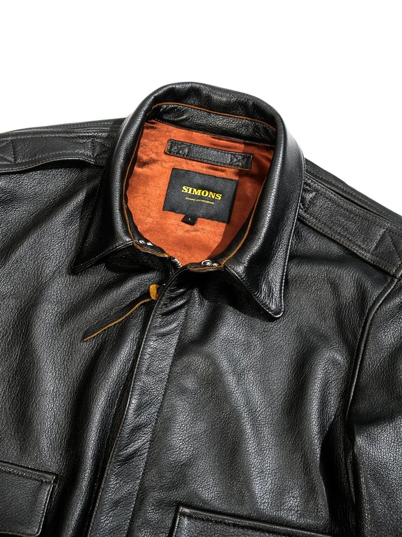 A-2 Leather Flight Jacket — Military, Short, Tea-Core Goatskin