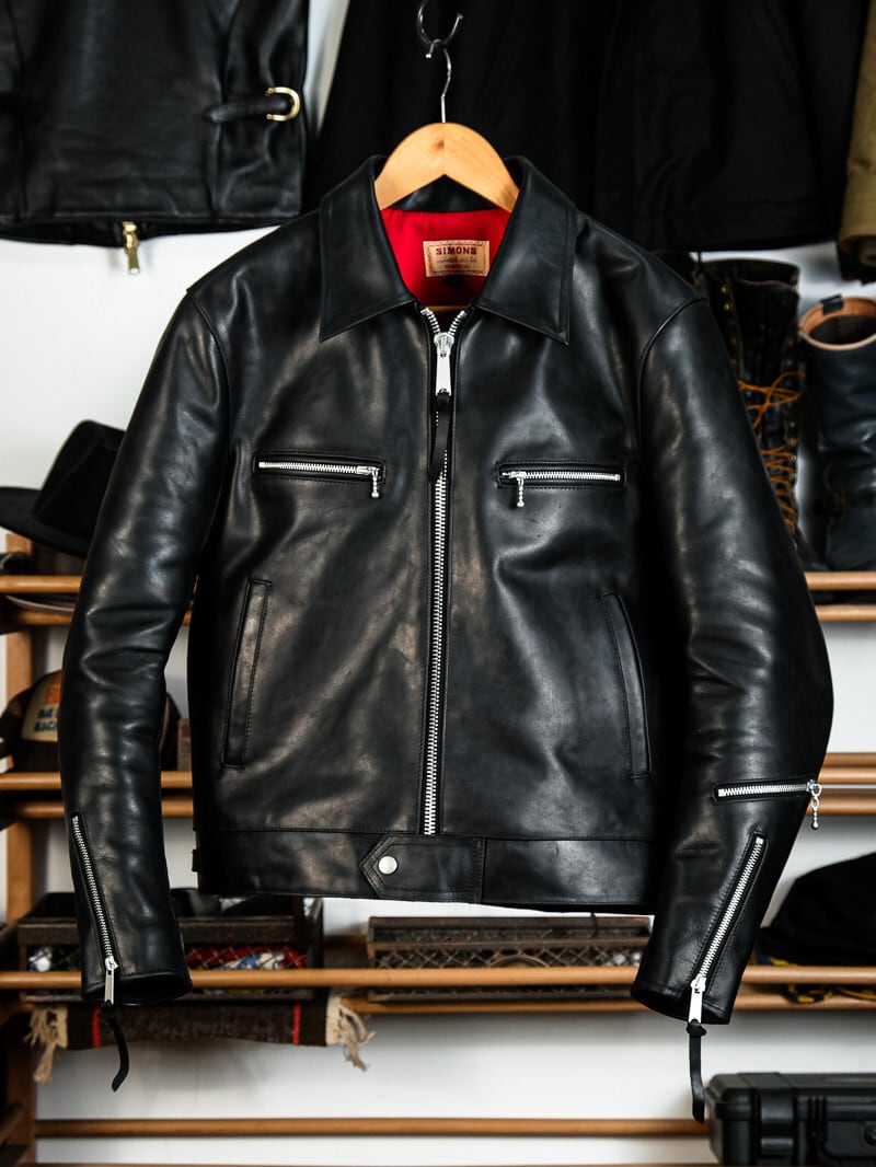 551 Leather Jacket — British Classic, Black Calfskin