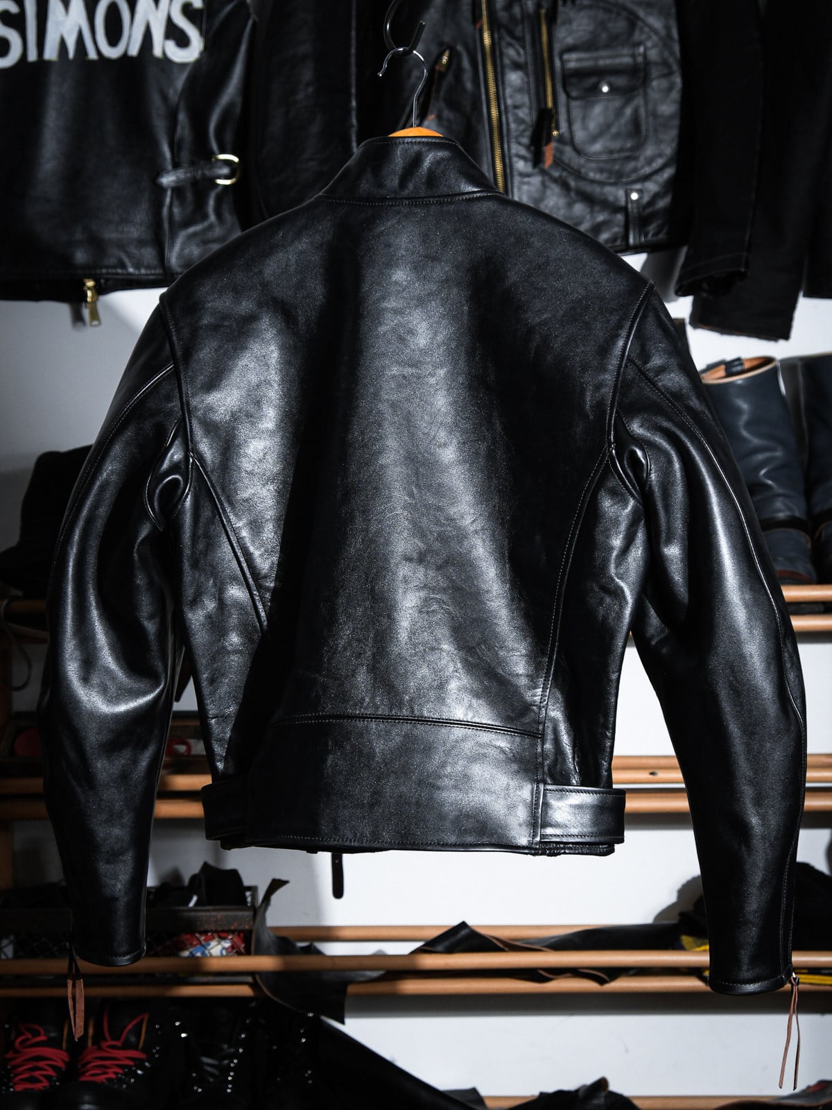 BLACK RIDGE Jacket ウエストシェイプ短丈 茶芯 ホースハイド