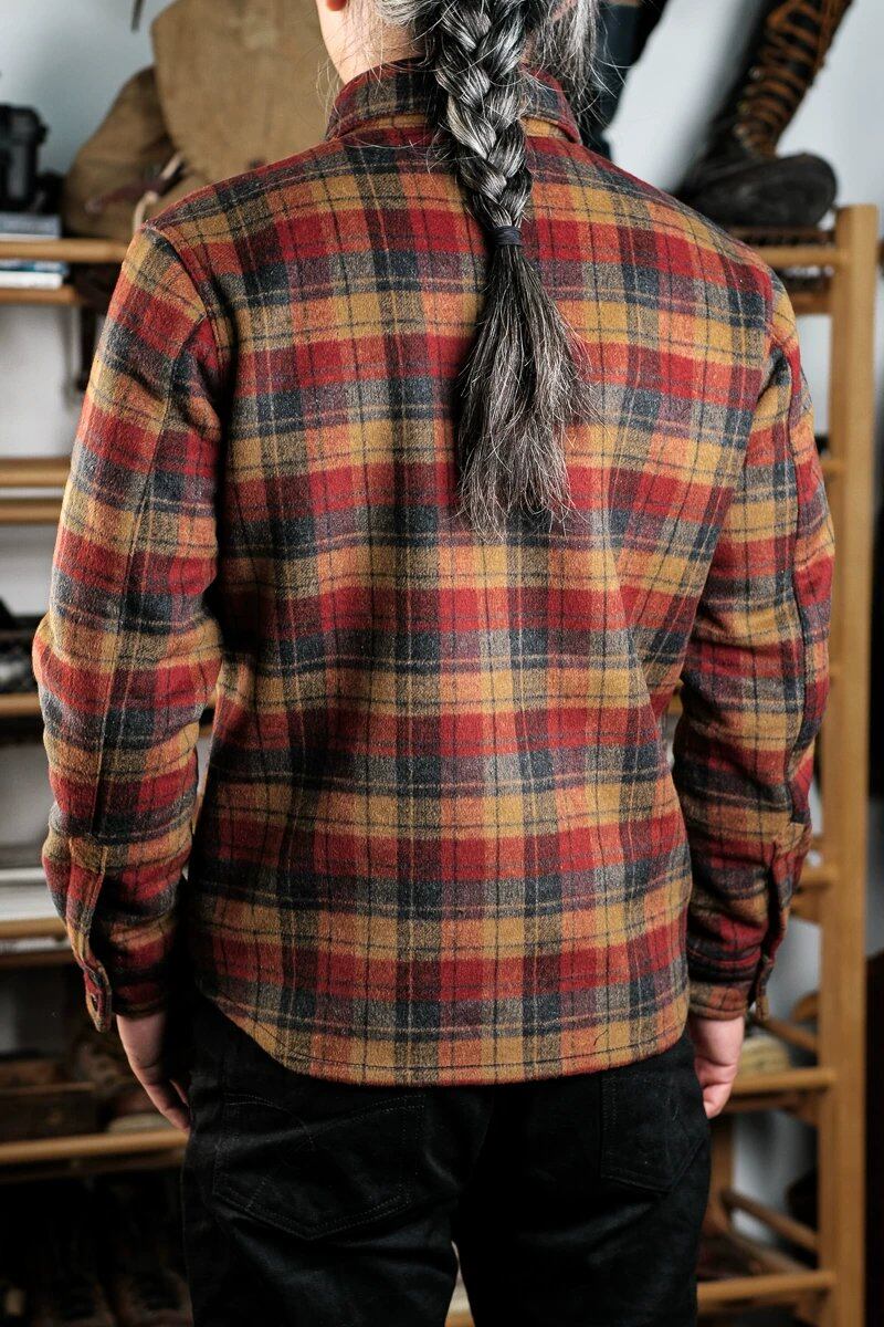 CPO Shirt Jacket — Check, Heavy, Coffee Brown Wool