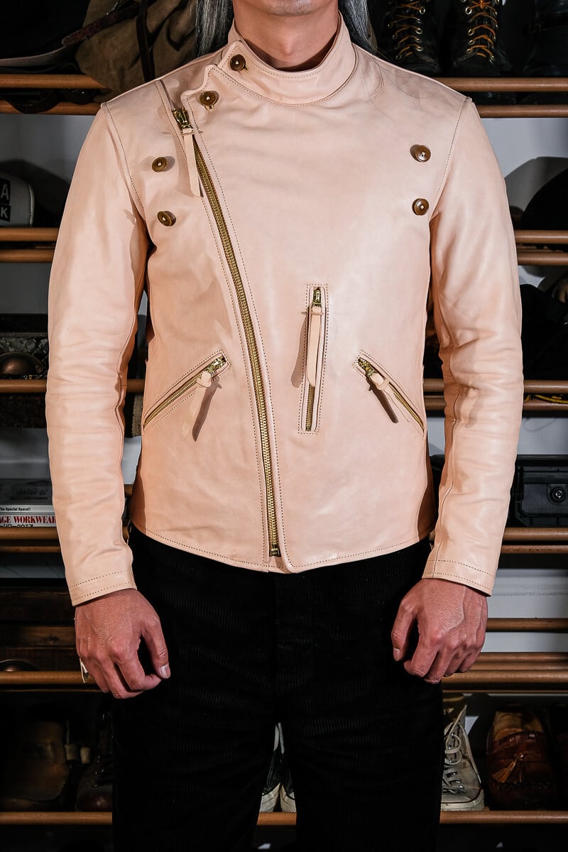 Sonoma Jacket ワイドショルダー絞り ホースハイド