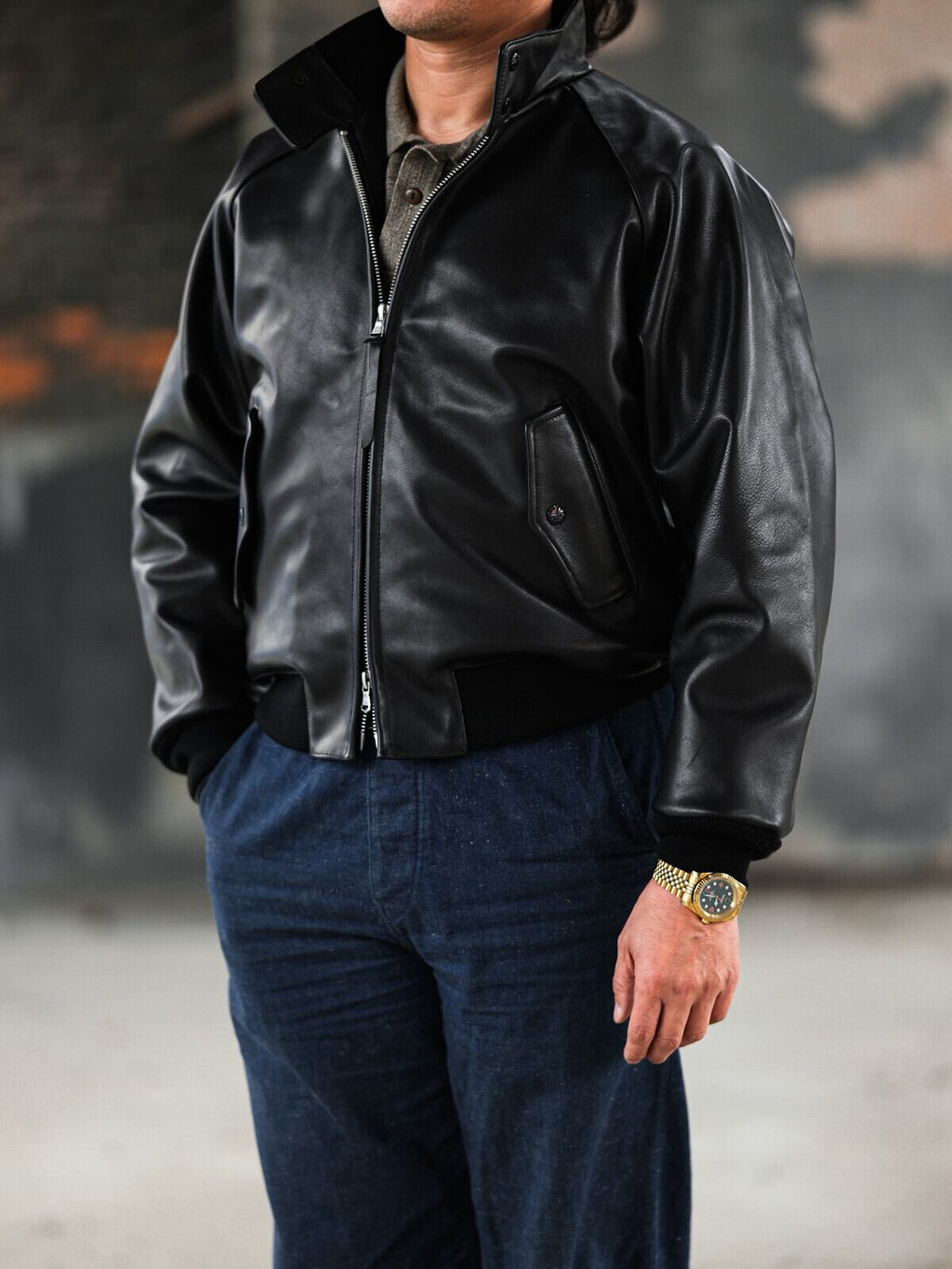 Harrington Blouson G9 — Leather