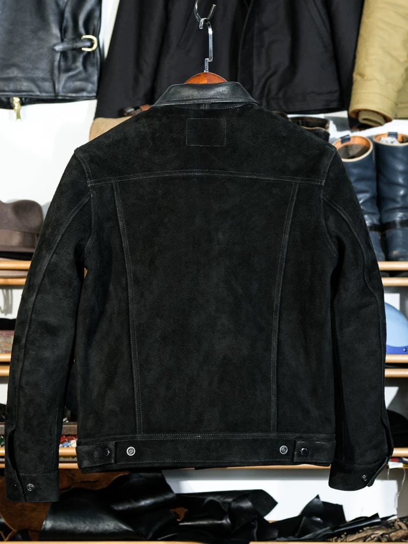 Suede Trucker Jacket — Third Type, Goat Suede