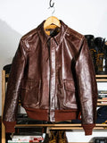 A-2 Leather Flight Jacket 18775 — Mocha Brown Vintage Reproduction, Horsehide