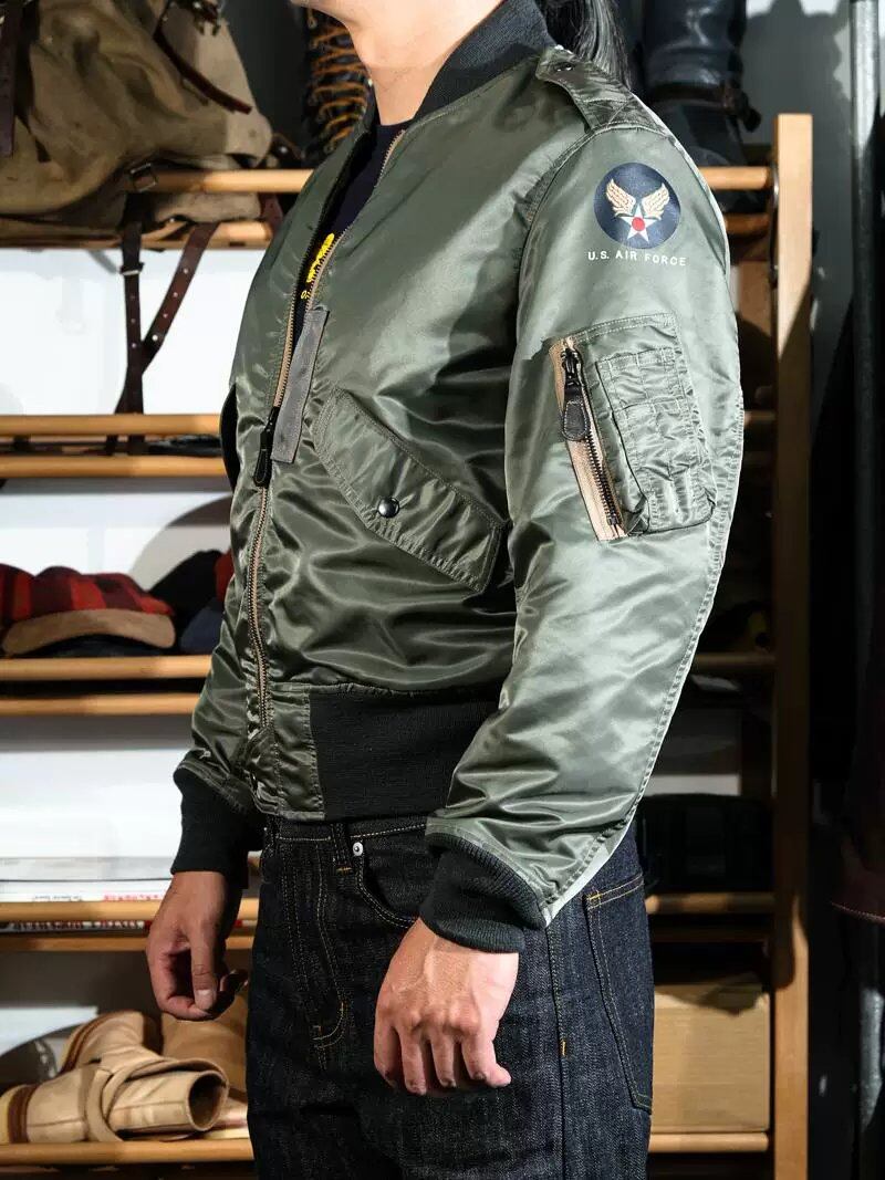 L-2B Flight Jacket — Sage Green, First-Year Reproduction, Nylon