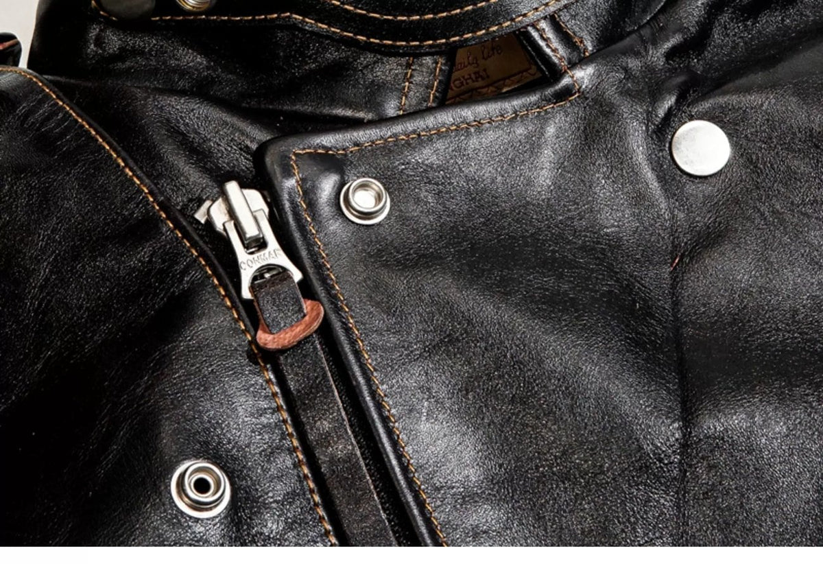 Classic Double-Pocket Riders — Tea-Core, 1930s Horsehide